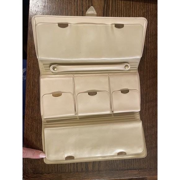 Vintage Soft Jewel Case by Mascot Travel Jewelry Storage Wallet Carrying Case - Picture 4 of 12